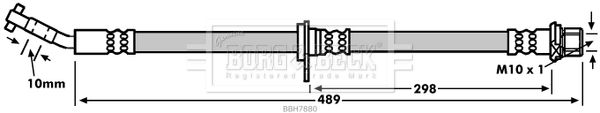 BORG & BECK Bremžu šļūtene BBH7880